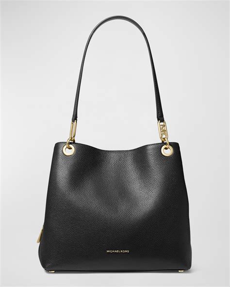 michael kors tasche dunkelrot|michael kors leather tote.